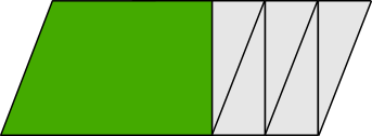 Bruchanteile Parallelogramm