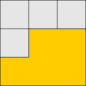 Bruchanteile Quadrat