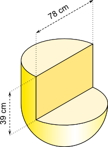 Halbkugel und Halbzylinder