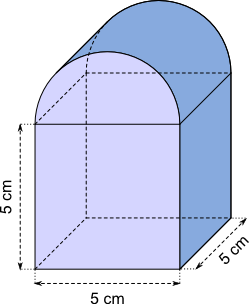 Würfel; Halbzylinder