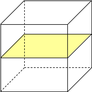 Würfelschnitt parallel